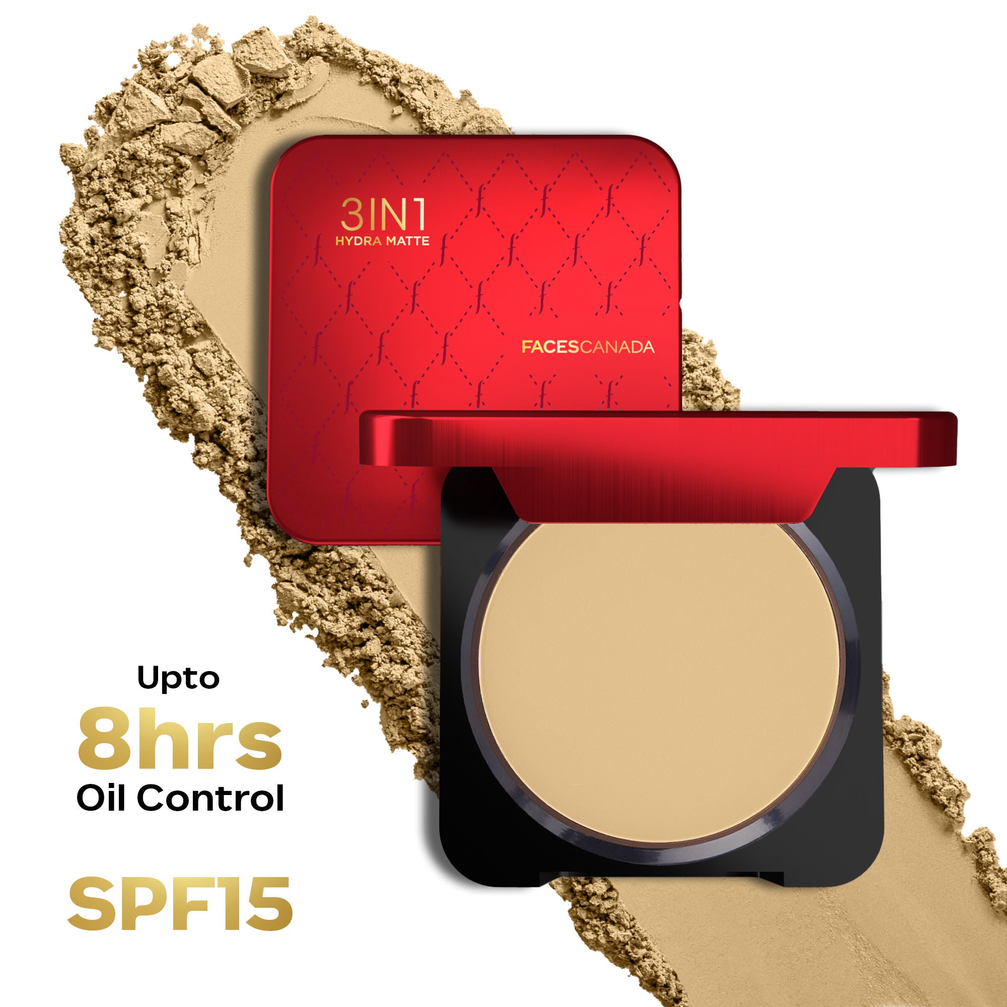 3In1 All Day Hydra Matte Compact Powder - Natural 03