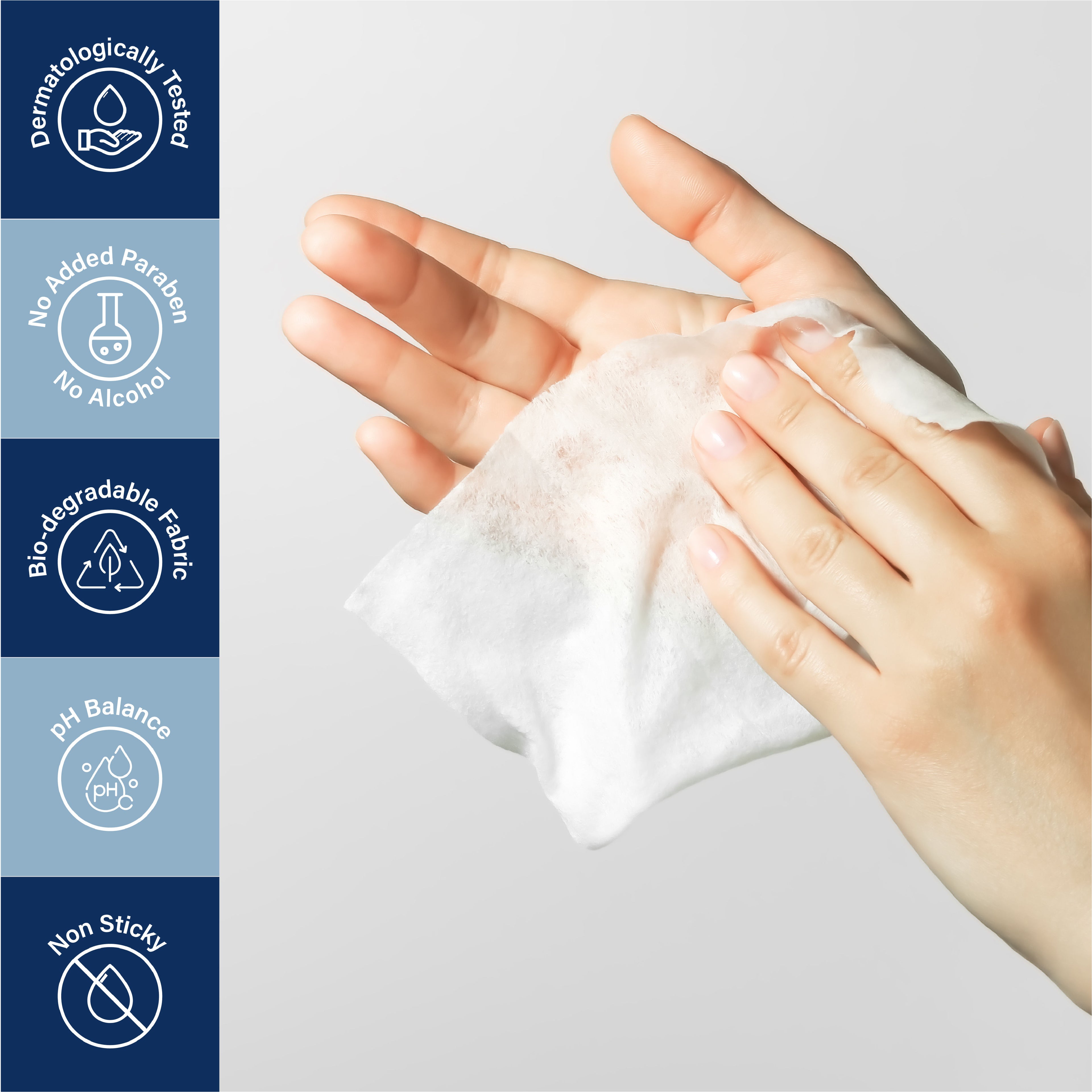 100% Biodegradable Refreshing Pocket Wipes - Pear & Gardenia