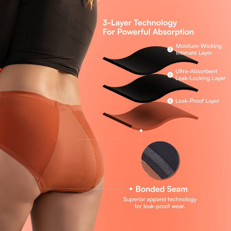 Ohh So Soft Modal Period Heavy Flow Panties - L