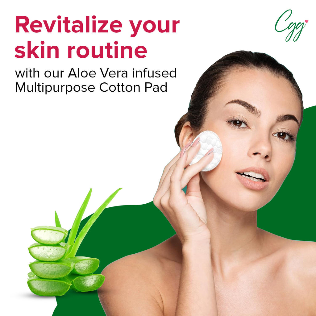 Korean Makeup Remover Cotton Pads - Large