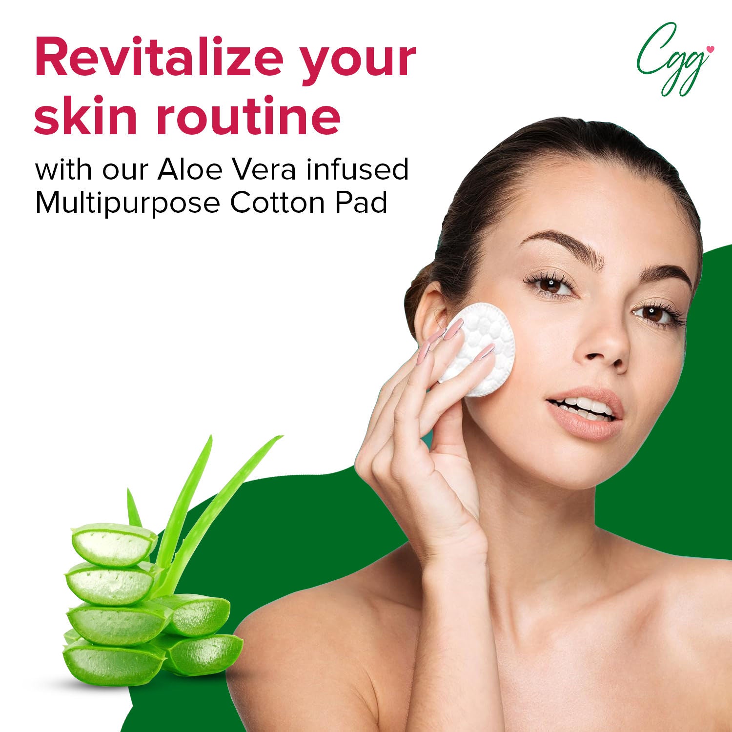 Korean Makeup Remover Cotton Pads - Large