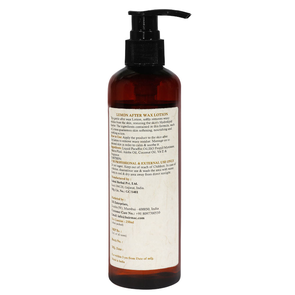 Professional Lemon After Wax Lotion for Calming Skin and Removing Rashes