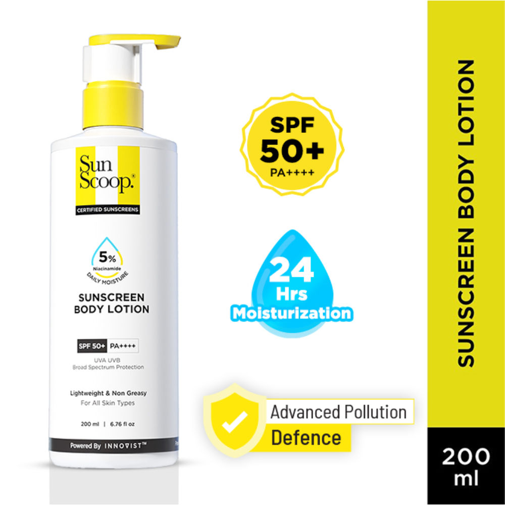 5% Niacinamide Sunscreen Body Lotion SPF 50+ PA++++ 24-Hrs Moisturization In-Vivo Tested
