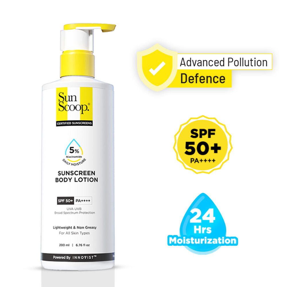5% Niacinamide Sunscreen Body Lotion SPF 50+ PA++++ 24-Hrs Moisturization In-Vivo Tested