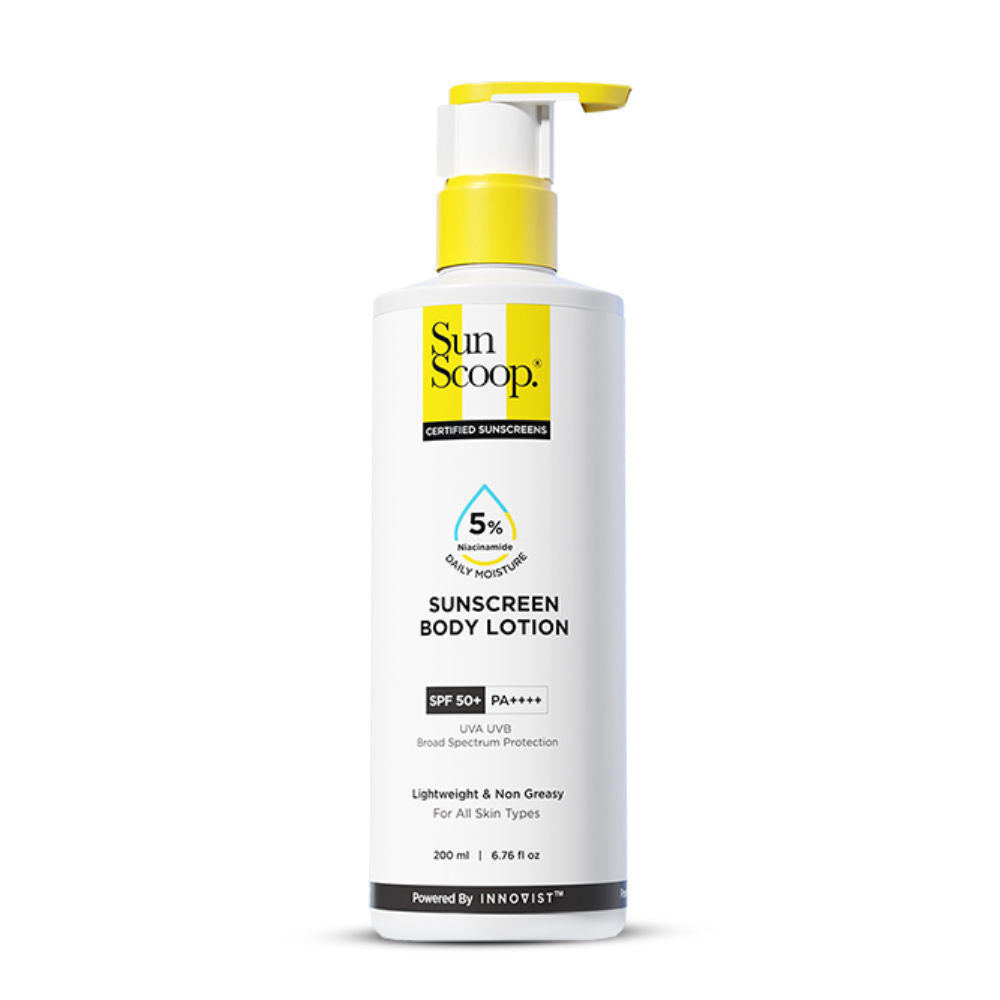 5% Niacinamide Sunscreen Body Lotion SPF 50+ PA++++ 24-Hrs Moisturization In-Vivo Tested