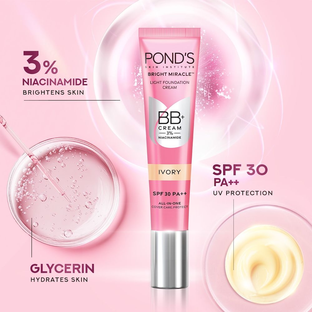 BB+ Cream Instant Spot Coverage + Light Make-up Glow Ivory