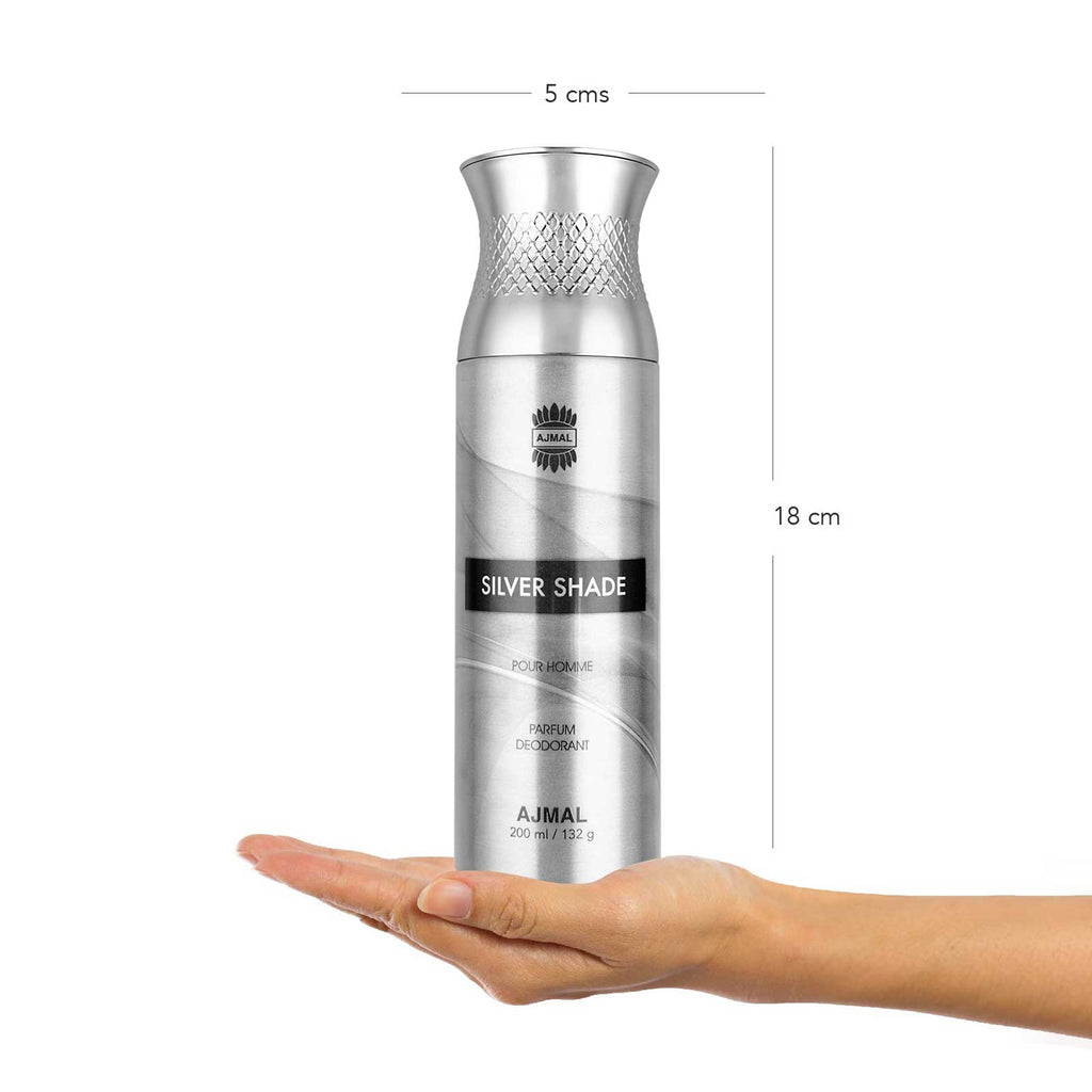 Ajmal Silver Shade Perfume Deodorant Body Spray For Men