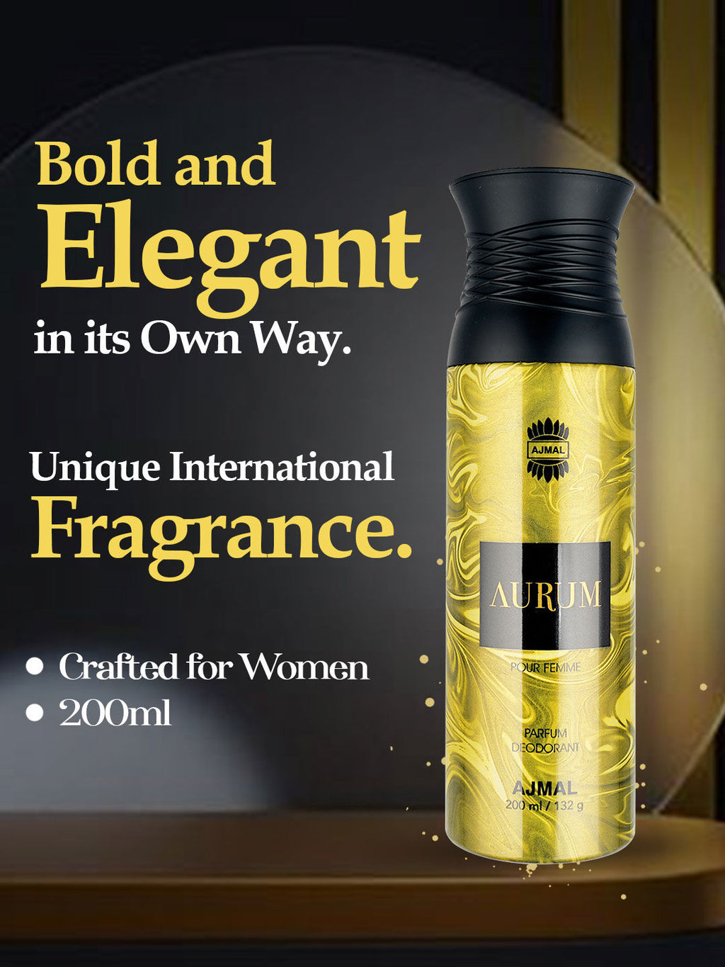 Ajmal Aurum Perfume Deodorant Body Spray For Women