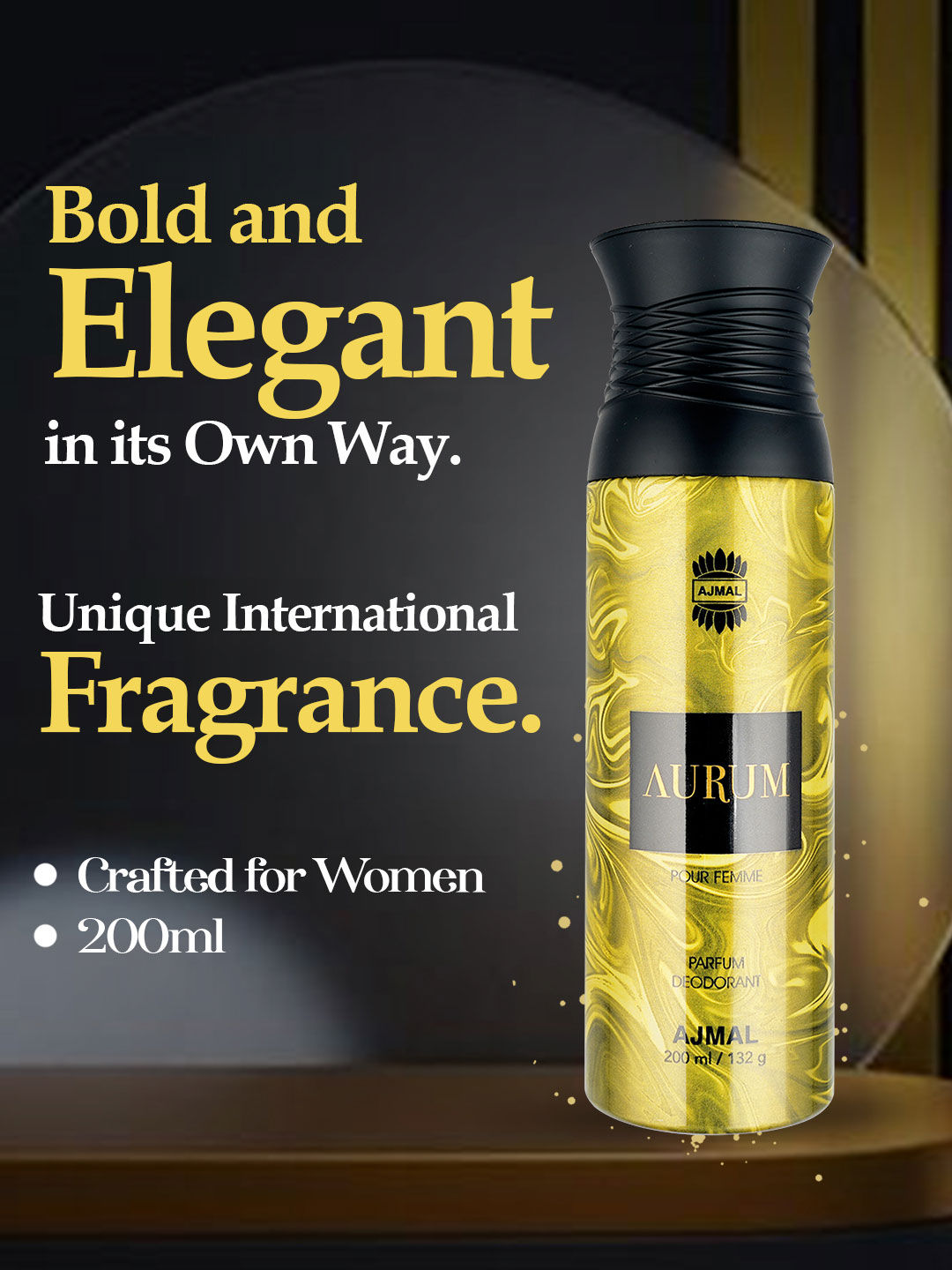 Ajmal Aurum Perfume Deodorant Body Spray For Women