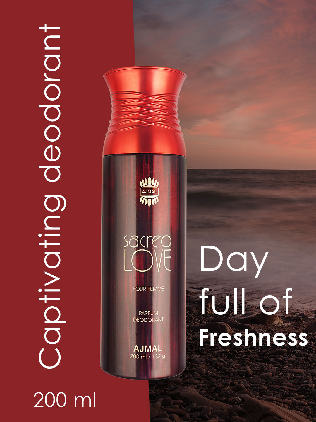 Ajmal Sacred Love Perfume Deodorant Body Spray For Women