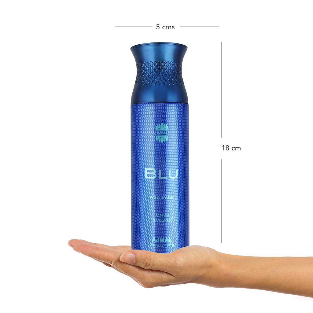 Ajmal Blu Perfume Deodorant Body Spray For Men