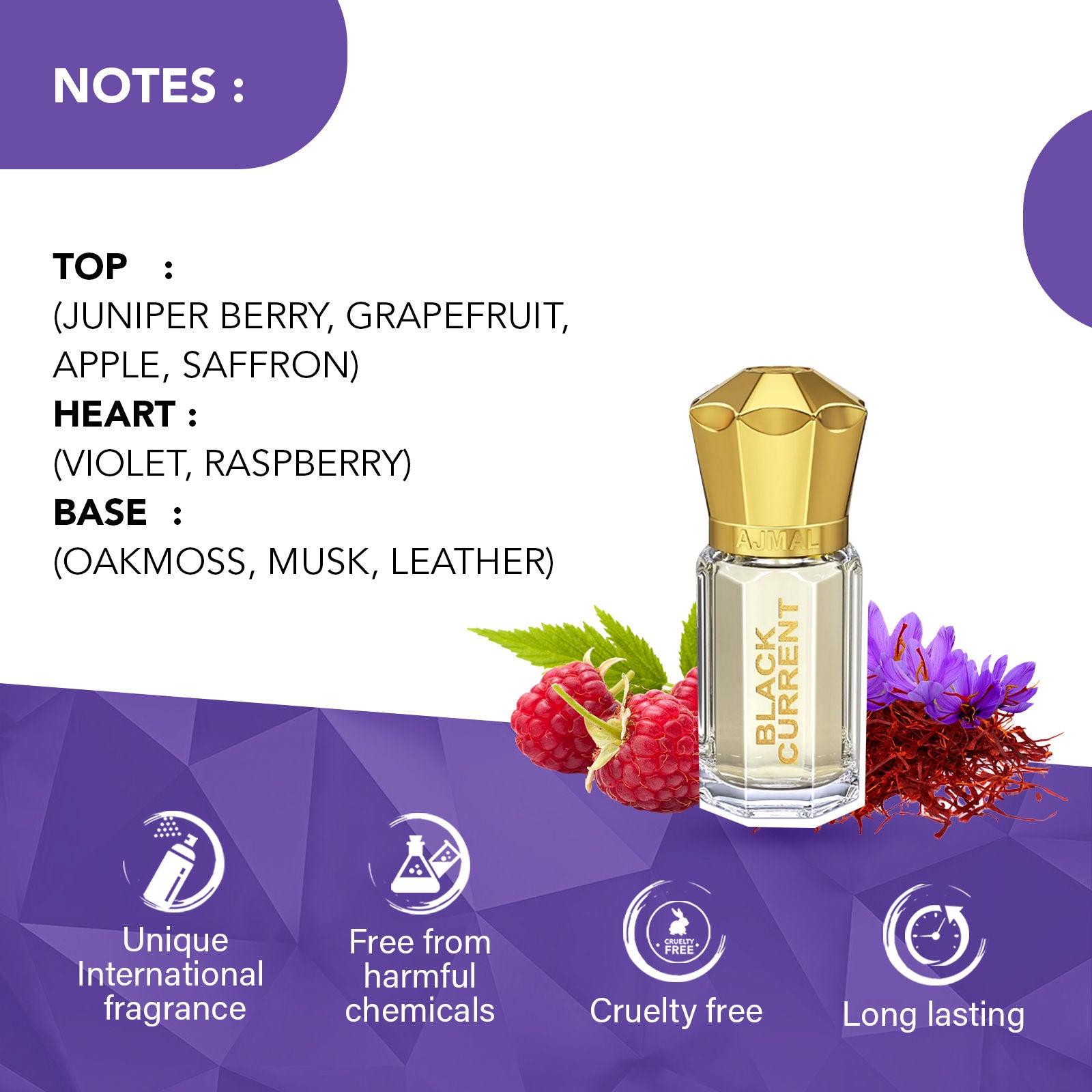 Black Current Attar Concentrated Perfume For Her