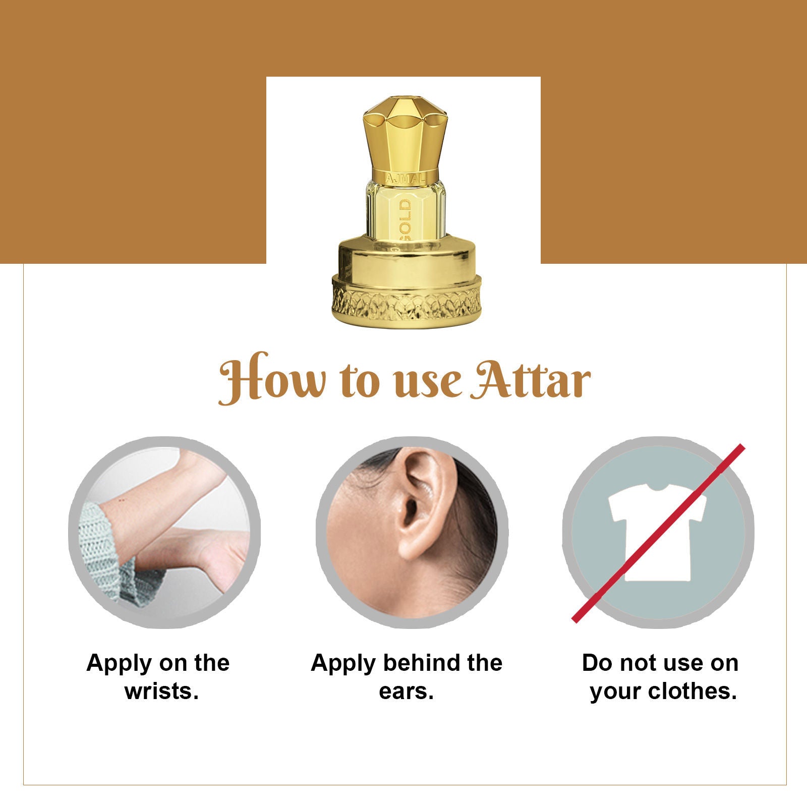 Musk Gold Attar Concentrated Perfume For Her