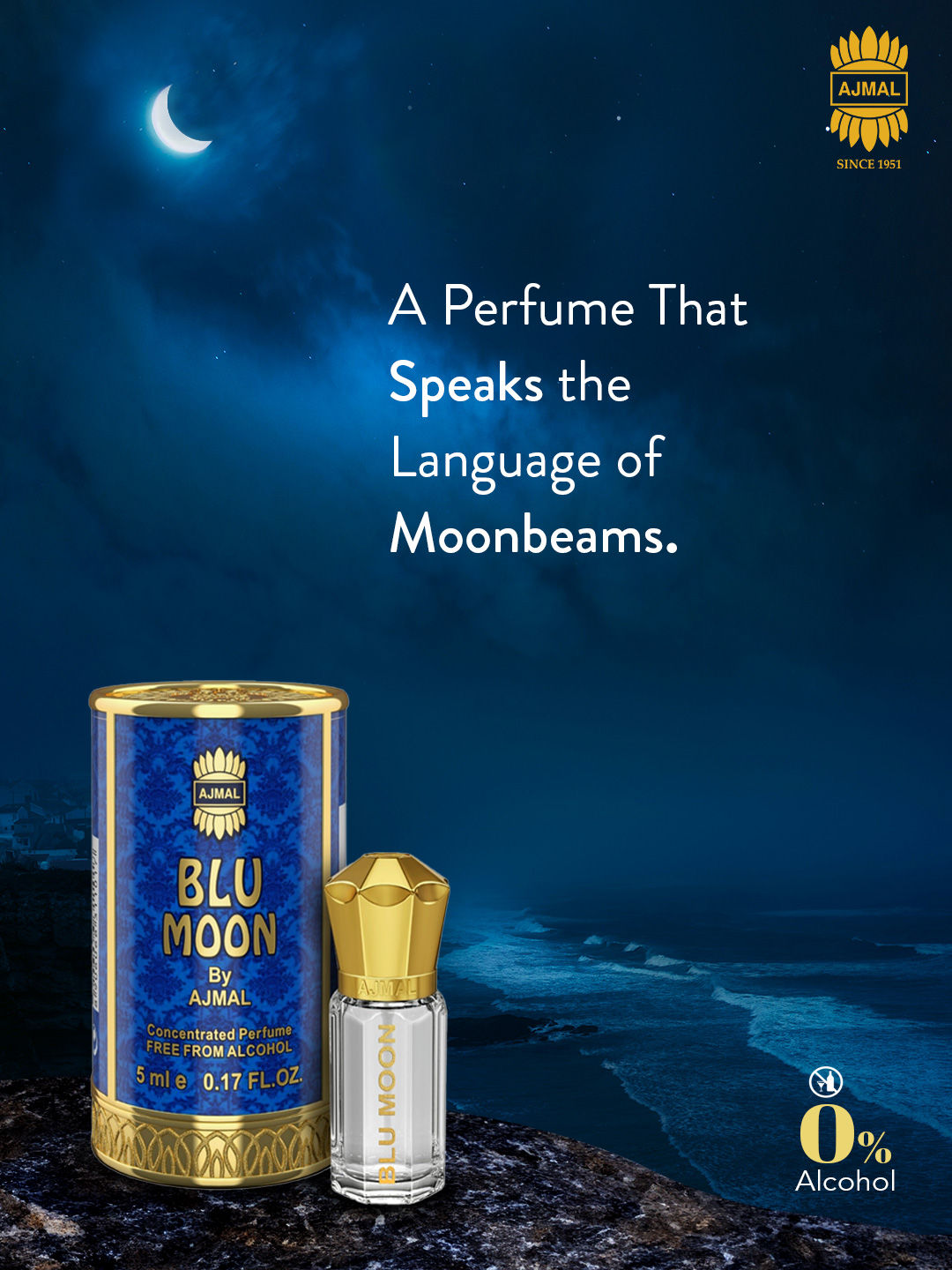 Blu Moon Attar Concentrated Perfume For Her
