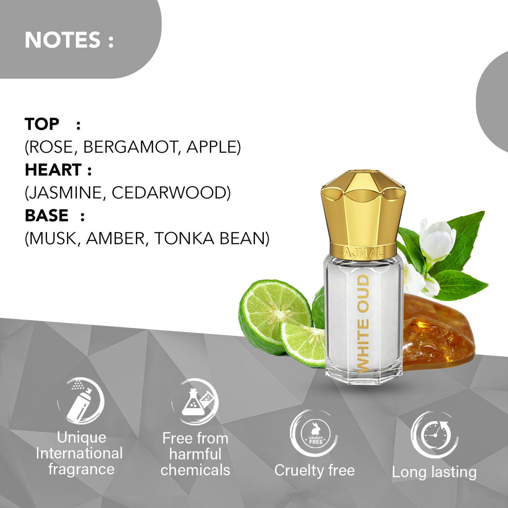 White Oud Attar Concentrated Perfume For Her