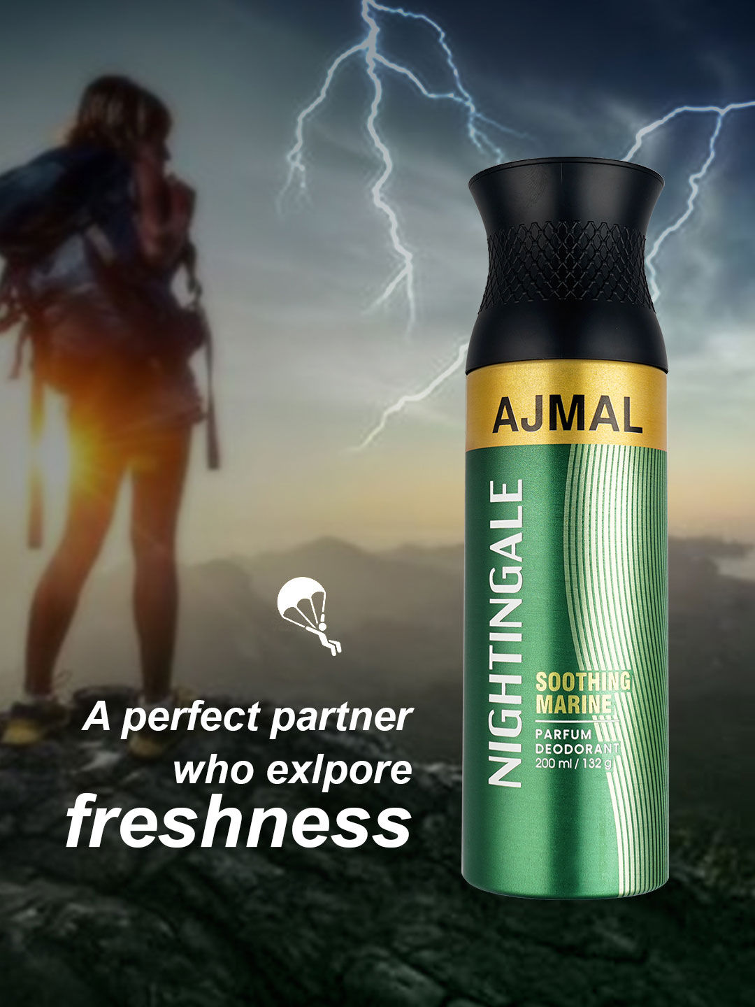 Ajmal Nightingale Perfume Deodorant Body Spray For Women And Men