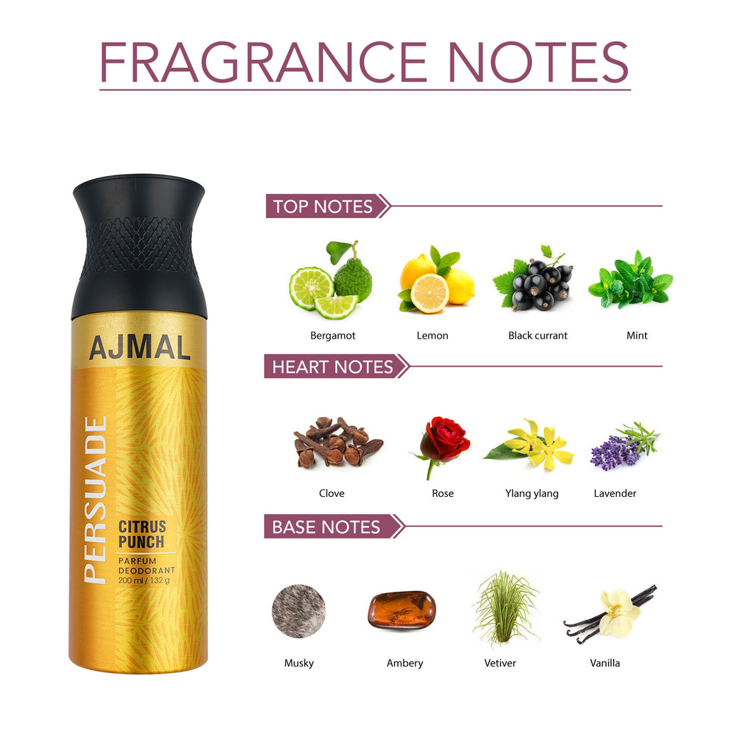 Ajmal Persuade Perfume Deodorant Body Spray For Women And Men