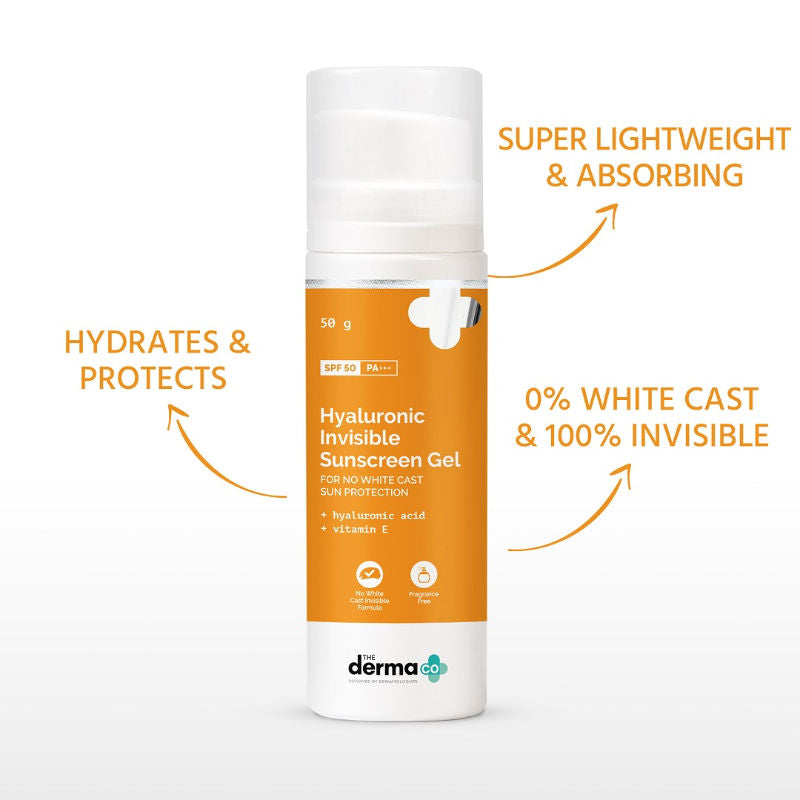Hyaluronic Invisible Sunscreen With Hyaluronic Acid For No White Cast Sun Protection