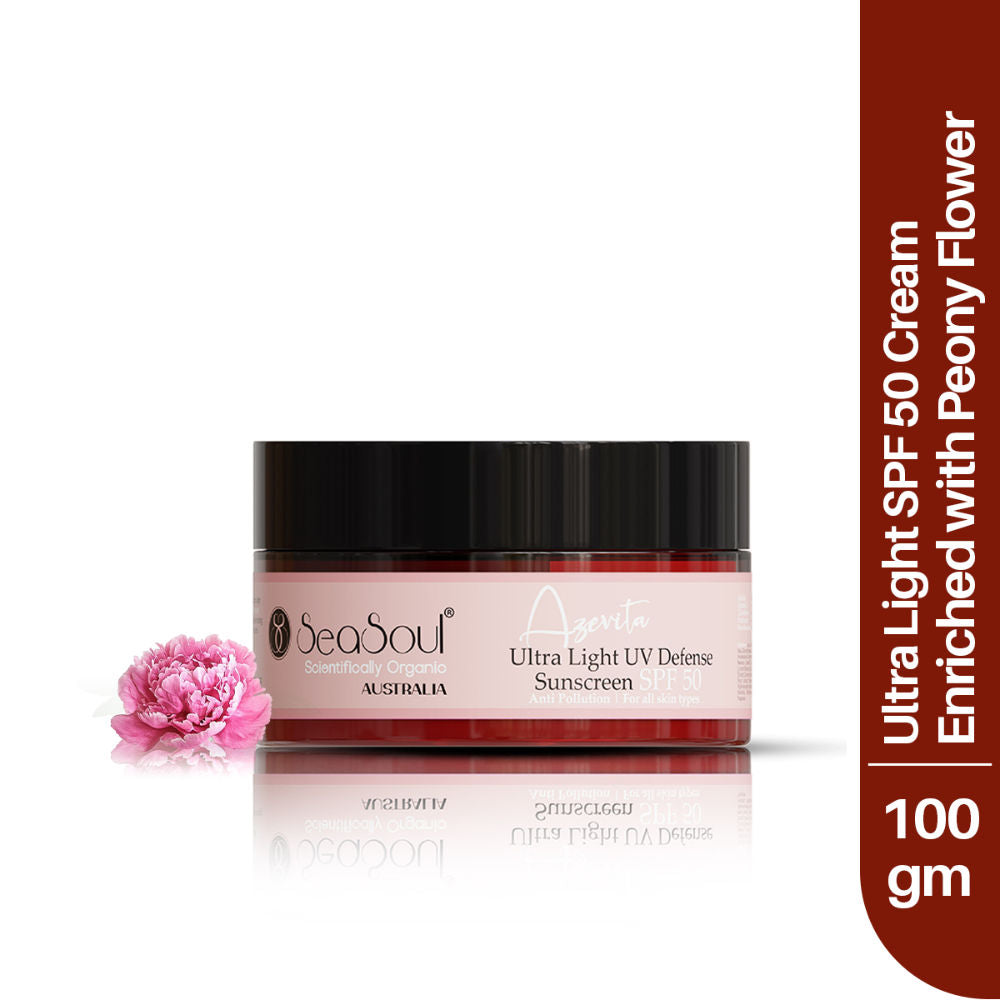 SPF 50 Sunscreen Cream for Broad Spectrum UVA & UVB Protection, Skin Brightening