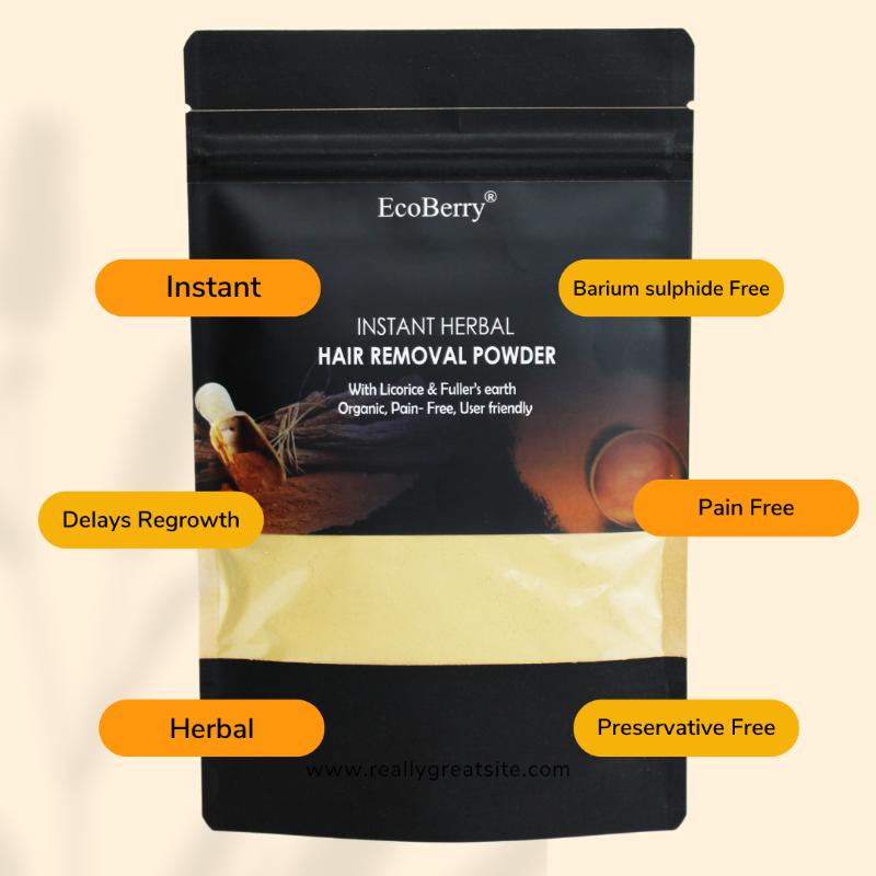 Koraikizhangu Turmeric Instant Herbal Hair Removal Powder