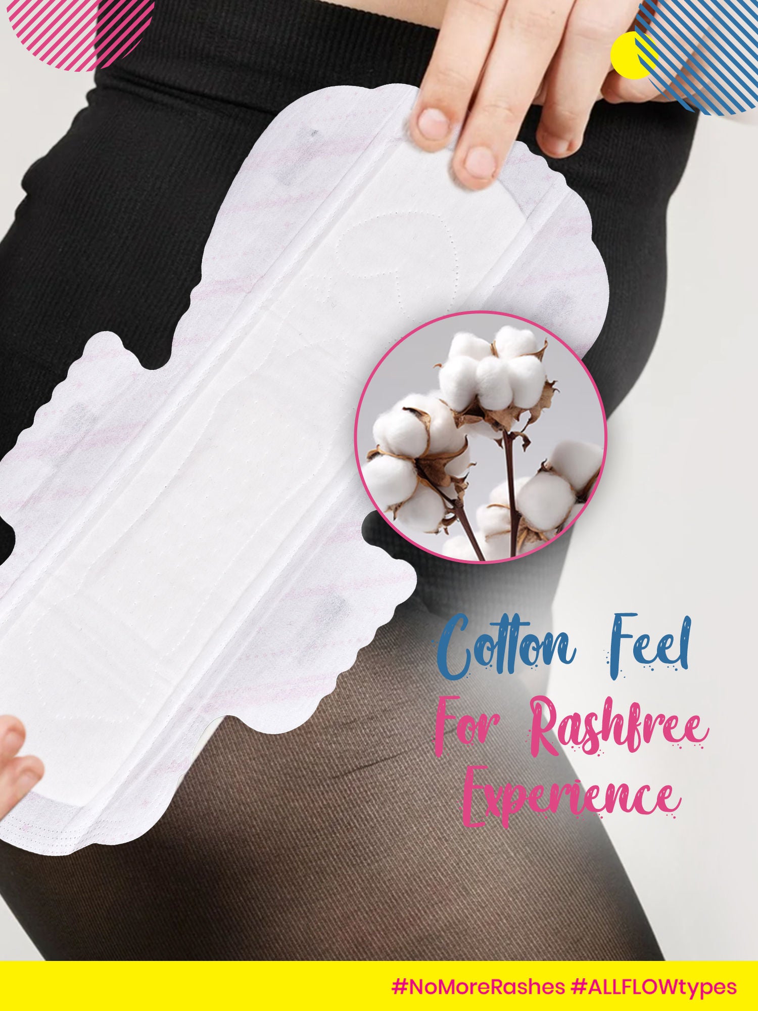 POLKA Sanitary Pads Trial (XXL XL Regular) Organic Cotton Soft Feel Rash Free Wide Back