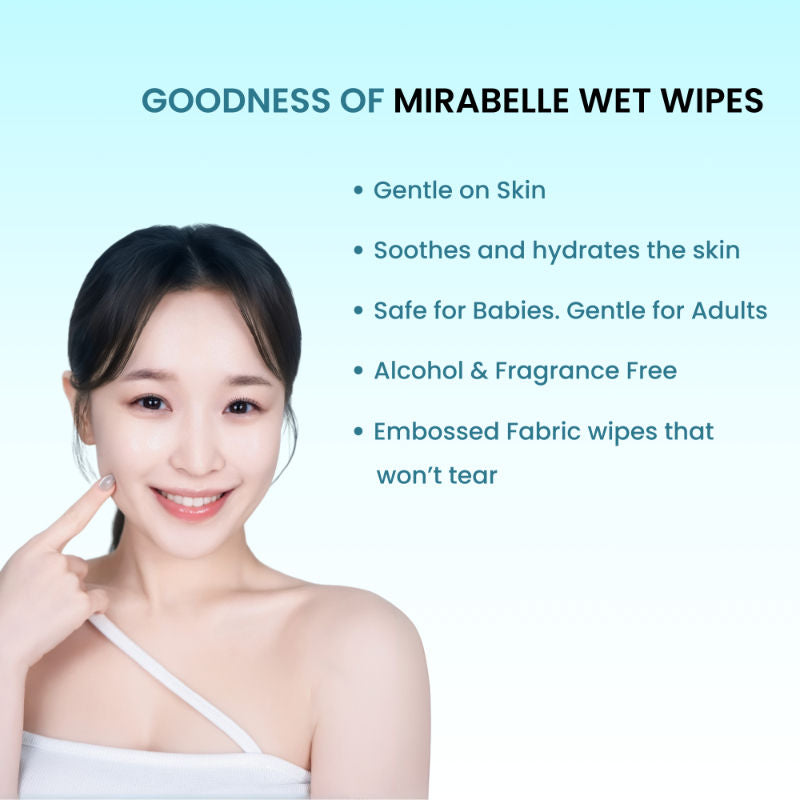 Wet Wipes for Face with Lid - 100 wipes