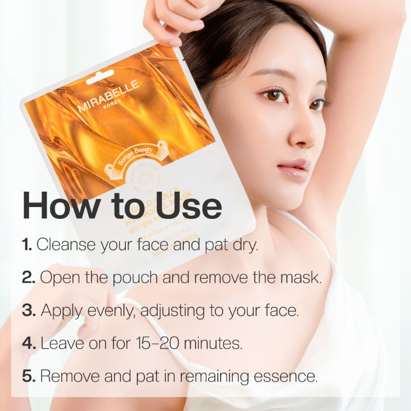 Gold-Collagen Hydrogel Mask
