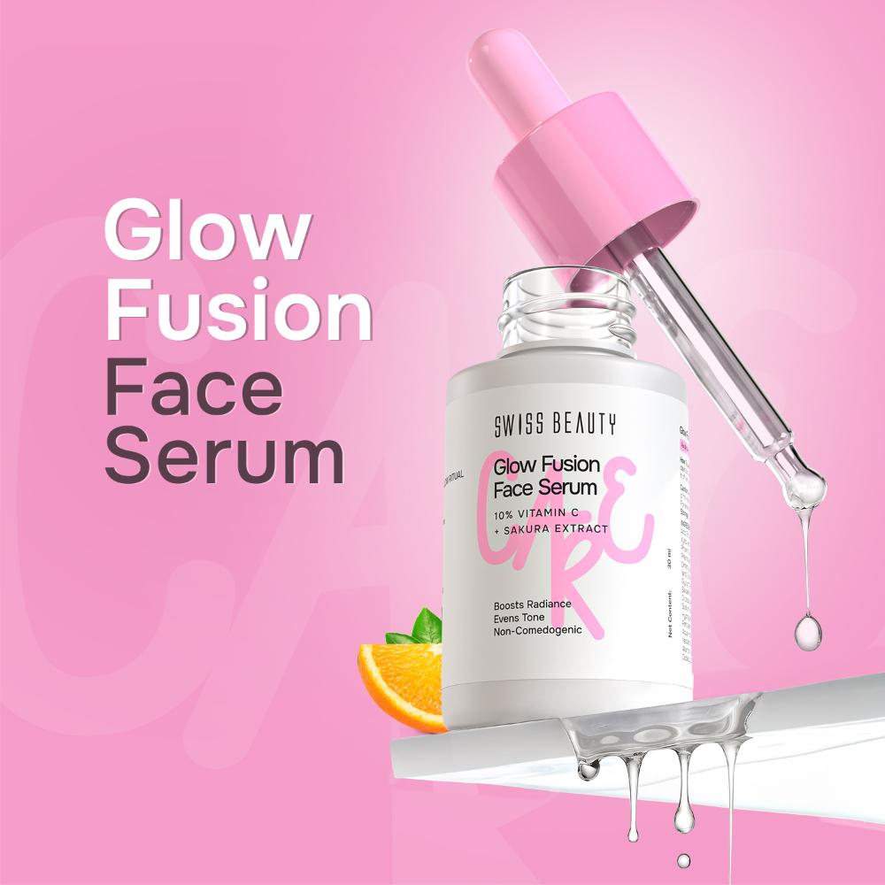 Care Glow Fusion Face Serum - 10% Vitamin C & Sakura Extract