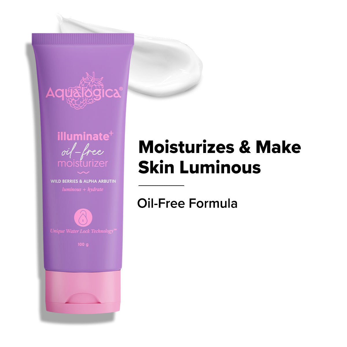 IIIuminate + Oil Free Moisturizer with Wild Berries & Alpha Arbutin