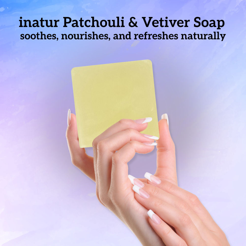 Patchouli & Vetiver Herbal Soap with Natural Essential Oils for Hydration & Purification