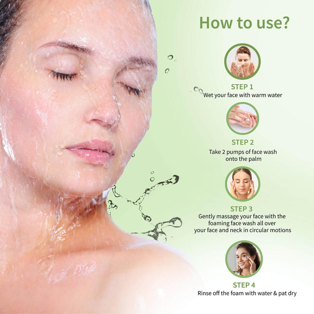 Deep Clean Foaming Face Wash with Indian Madder, Garcinia & Pomegranate for Deeply Clensed Skin
