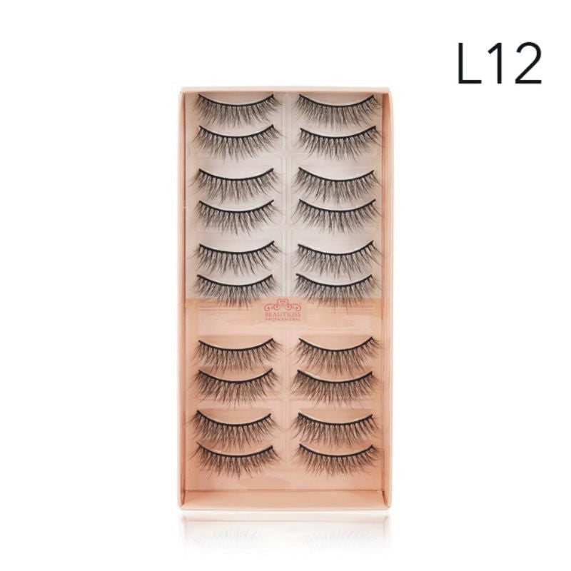Eyelash Set 3D False Long And Natural Eye Makeup - L12
