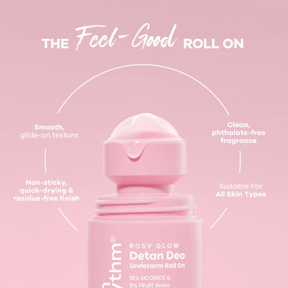 5% AHA Detan Underarm Roll On Reduces Pigmentation Citrus Fresh No Aluminium
