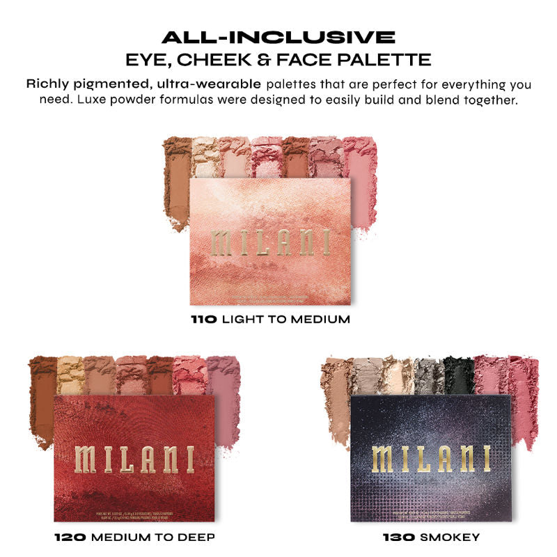 All-Inclusive Eye, Cheek & Face Palette-Light to Medium