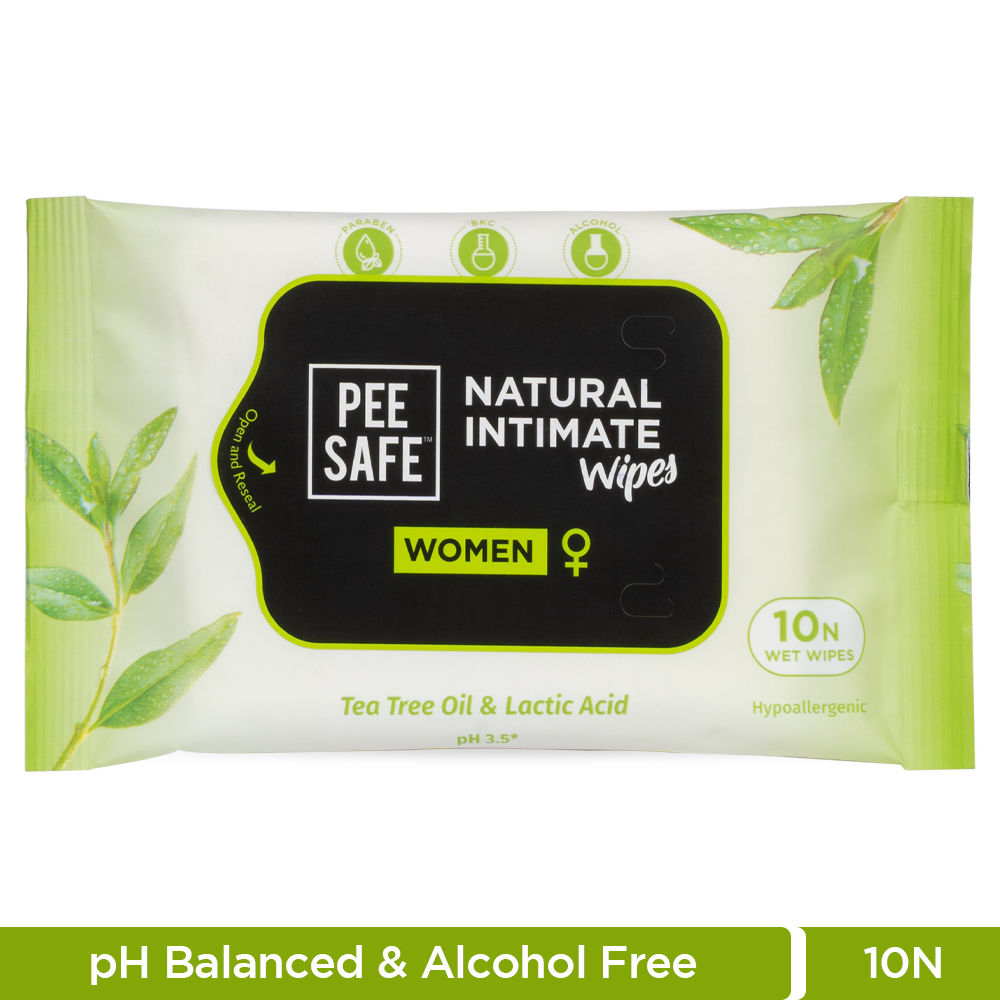 Intimate Wipes For Women- Skin Friendly, Alchol Free & Ph Balanced(10 Wipes)