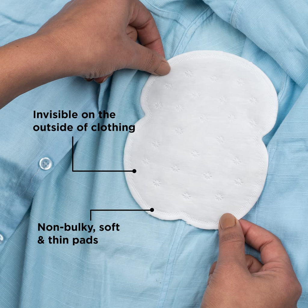 Disposable Underarm Sweat Pads (Straight) For Men & Women - Prevent Stains & Absorb Sweat (14pcs)