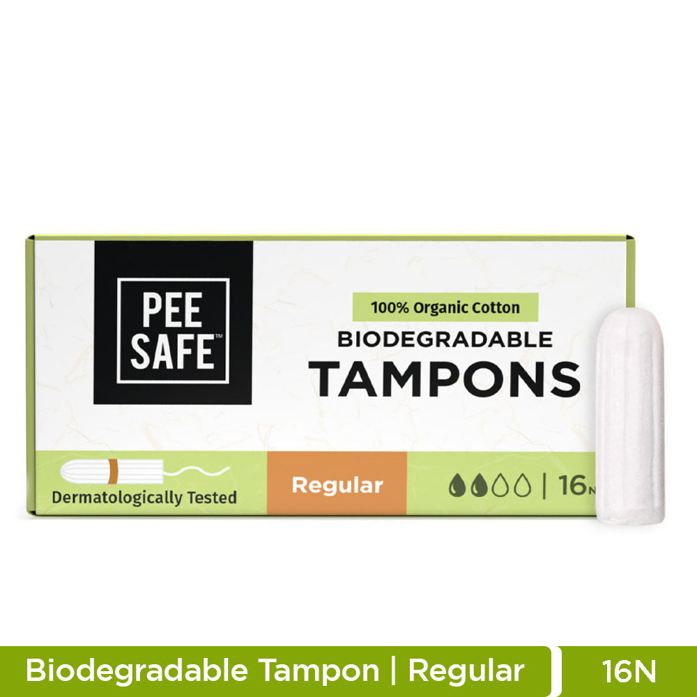 Cotton Tampons For Light to Medium - Comfortable & Rash Free Period Protection - Regular