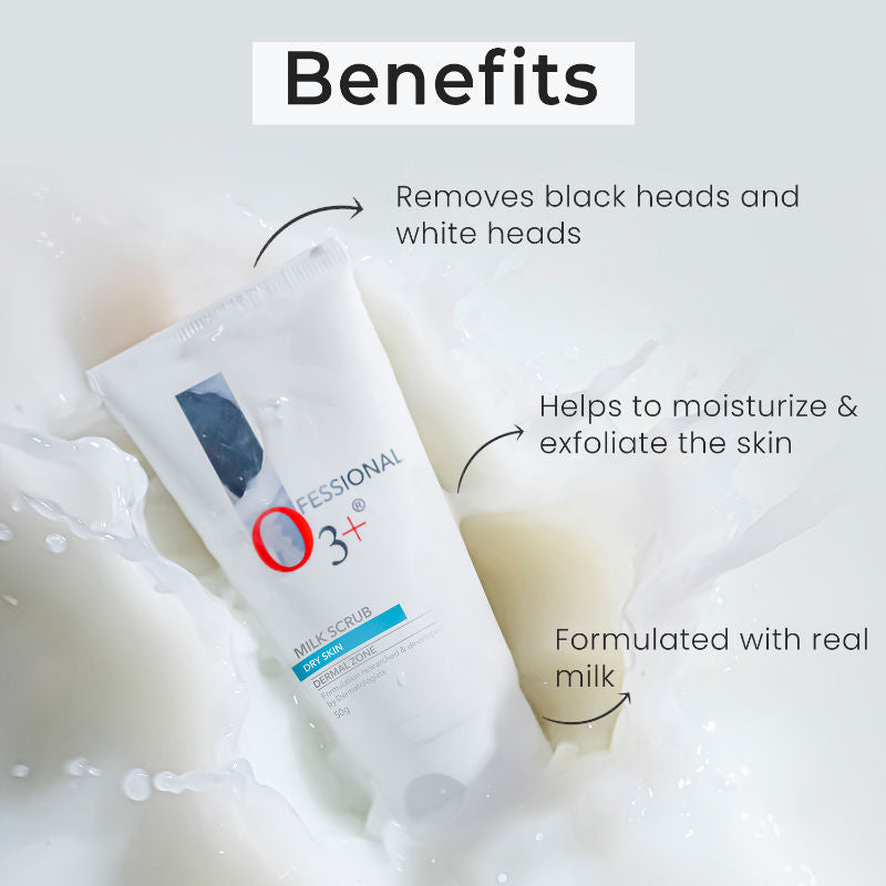 Milk Scrub Dry Skin For Gentle Exfoliation & Nourished Glow