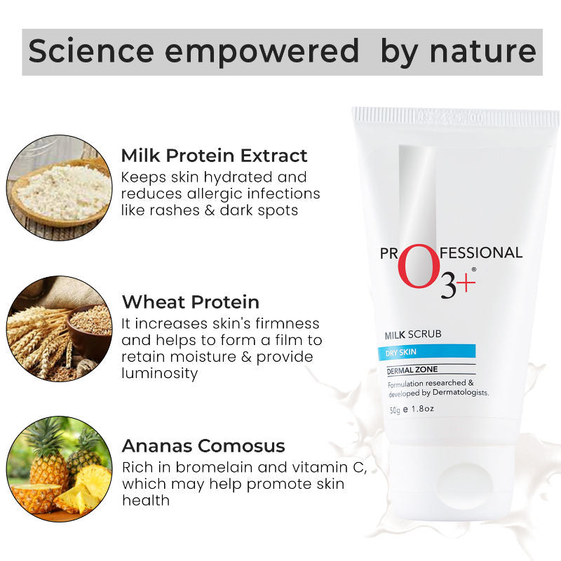 Milk Scrub Dry Skin For Gentle Exfoliation & Nourished Glow