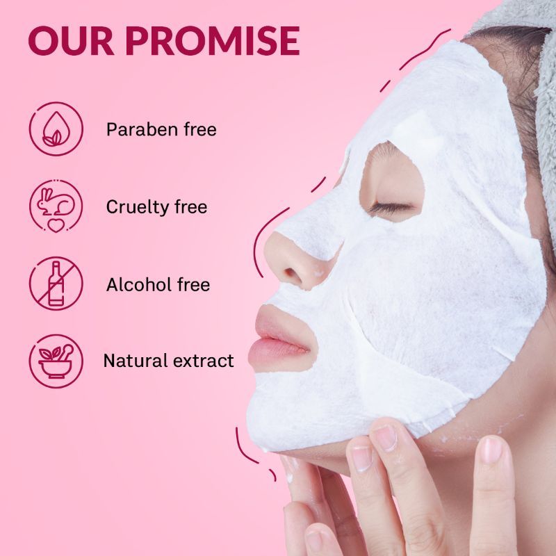 Rice Water Facial Sheet Mask For Anti - Acne