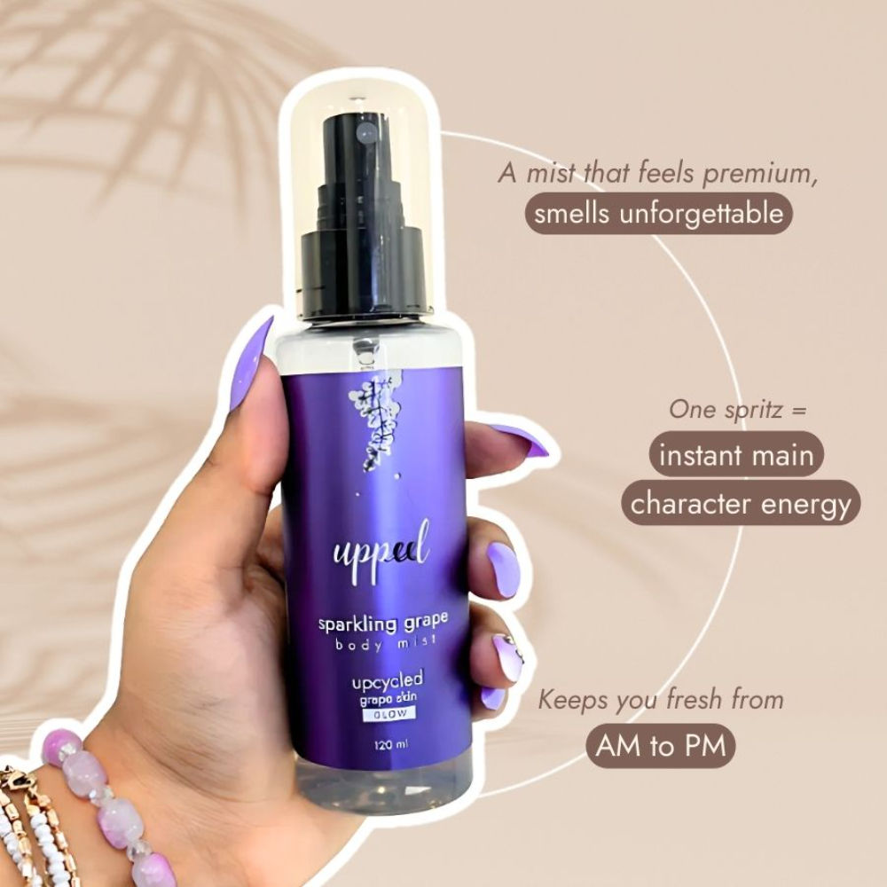 Sparkling Grape Hair & Body Mist, Fruity, Floral & Vanilla, Fine Fragrance For Her
