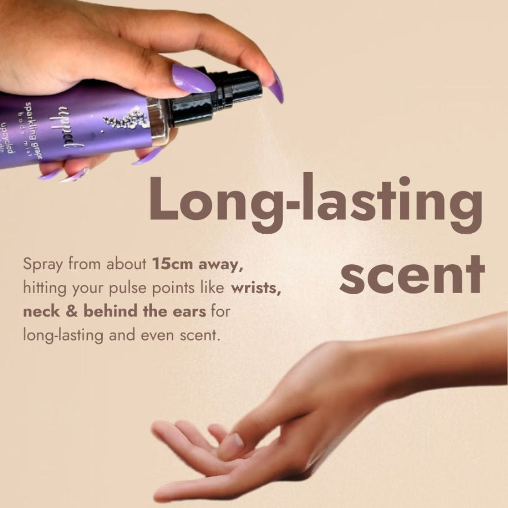 Sparkling Grape Hair & Body Mist, Fruity, Floral & Vanilla, Fine Fragrance For Her