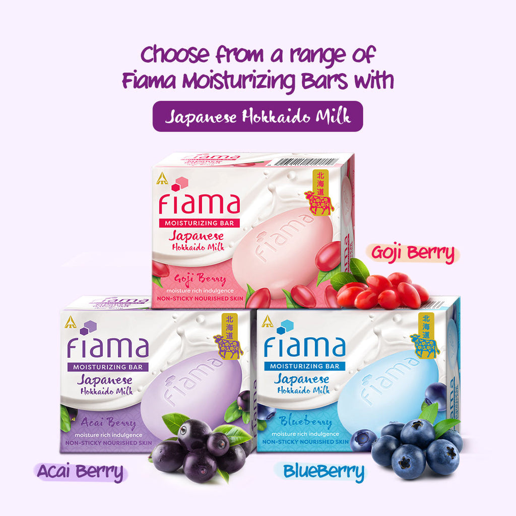 Skin Barrier Strengthening Moisturizing Soap Bar Japanese Hokkaido Milk, Acai Berry