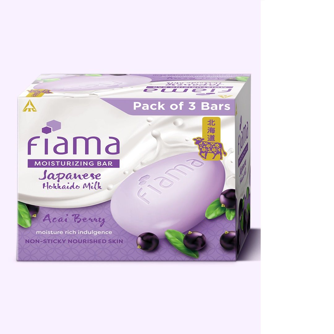 Skin Barrier Strengthening Moisturizing Soap Bar Japanese Hokkaido Milk, Acai Berry