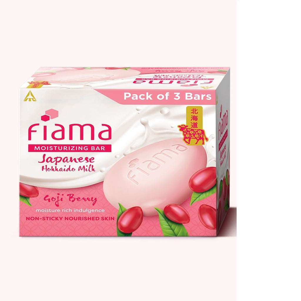 Skin Barrier Strengthening Moisturizing Soap Bar Japanese Hokkaido Milk, Goji Berry