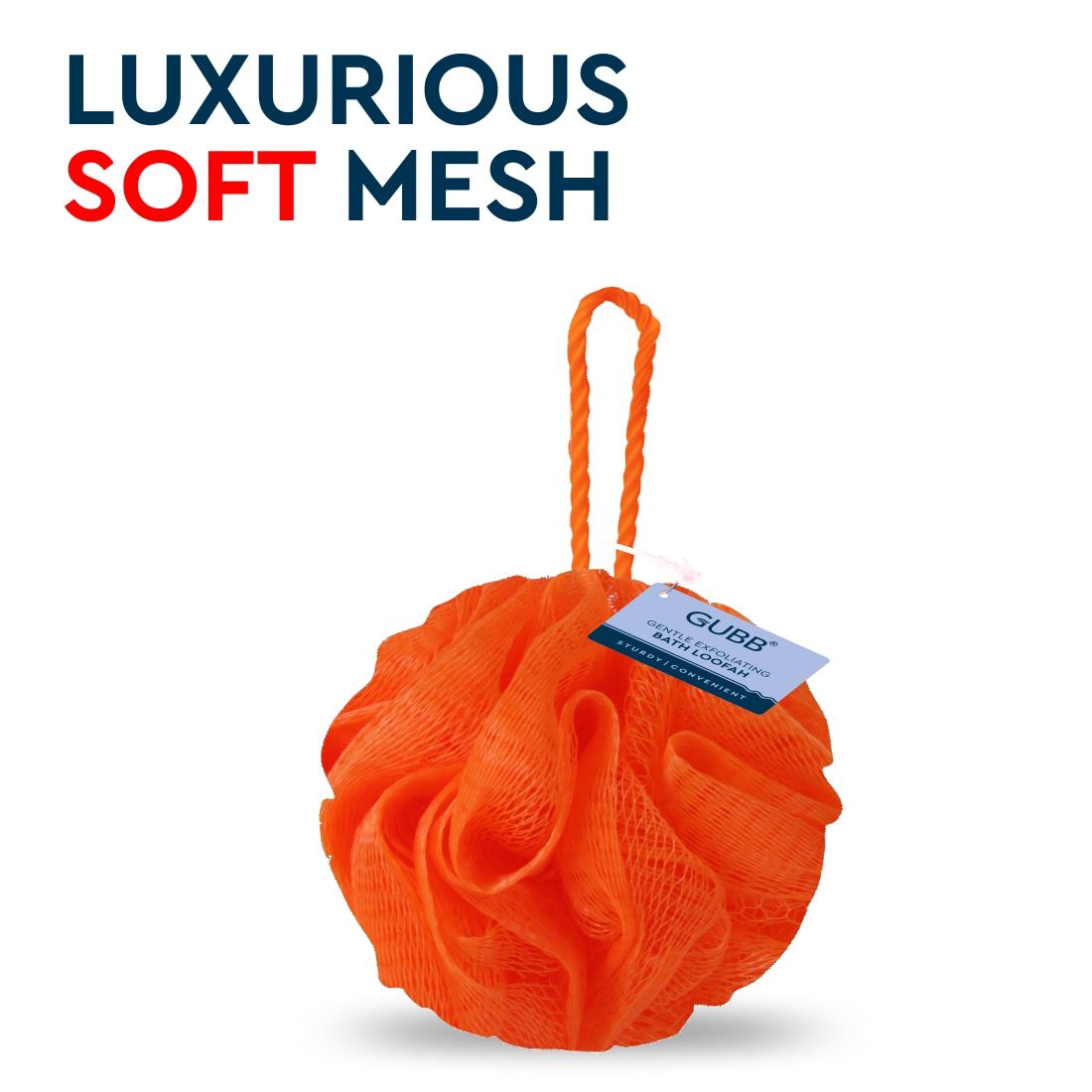 Plastic Bath Sponge Round Loose Loofah - Color May Vary