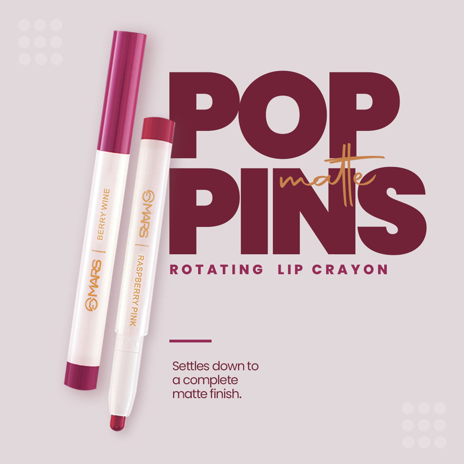 Retractable Poppins Lipstick
