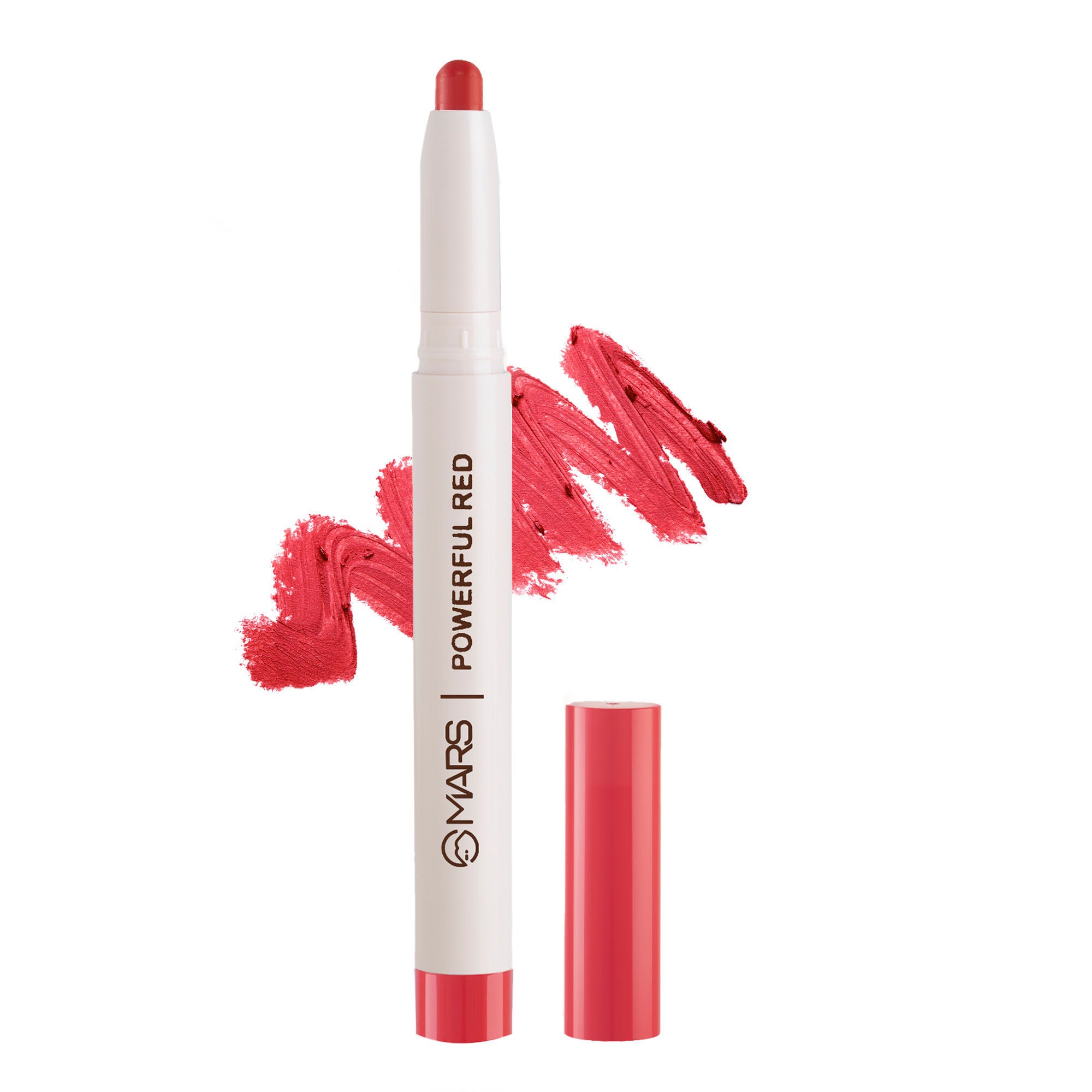 Retractable Poppins Lipstick - Powerful Red