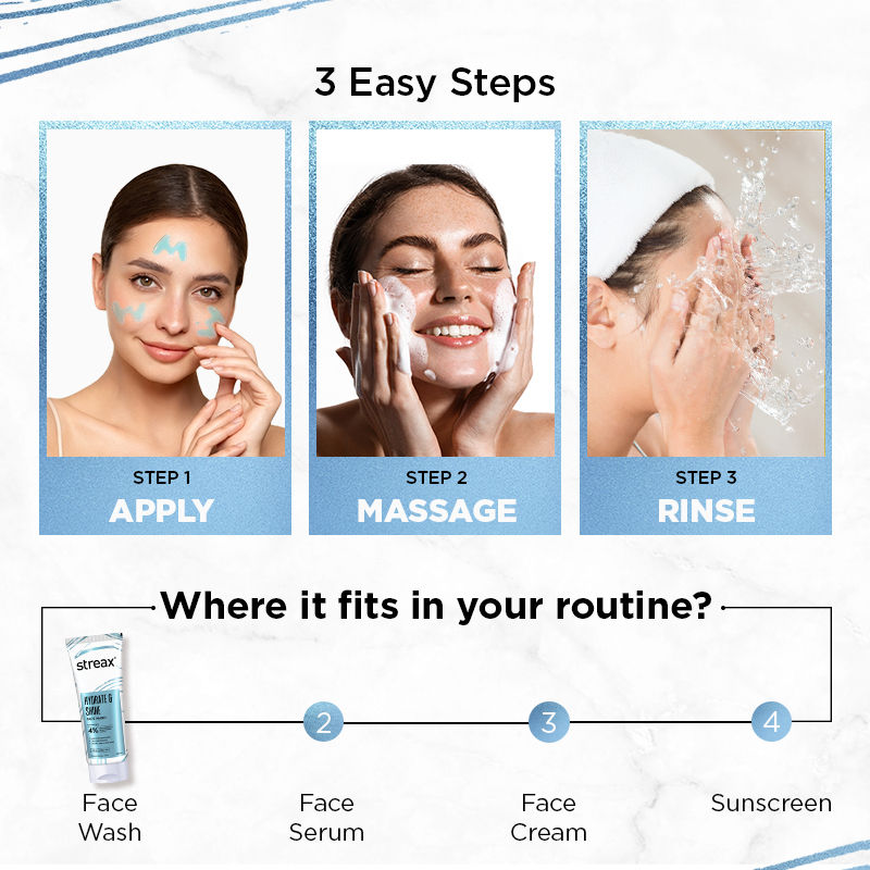 Skin Hydrate & Shine Face Wash Cleanser For Brightening, 48 Hr Hydration