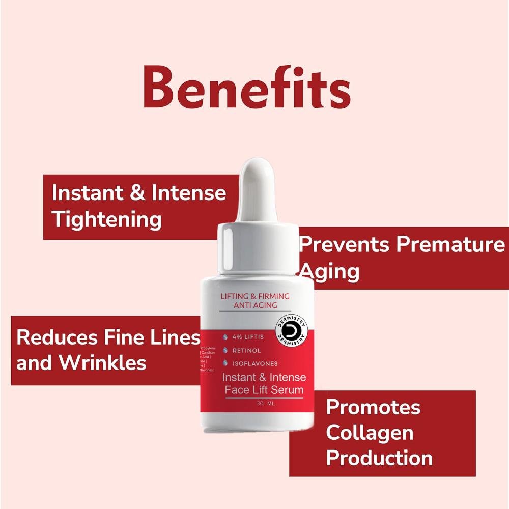Instant Skin Tightening Anti Aging Retinol Day Night Face Serum for Ageing Wrinkled Skin